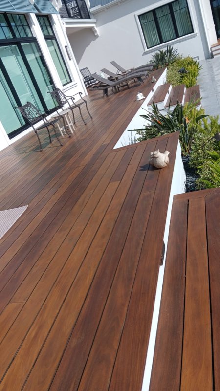Terraza teñida
