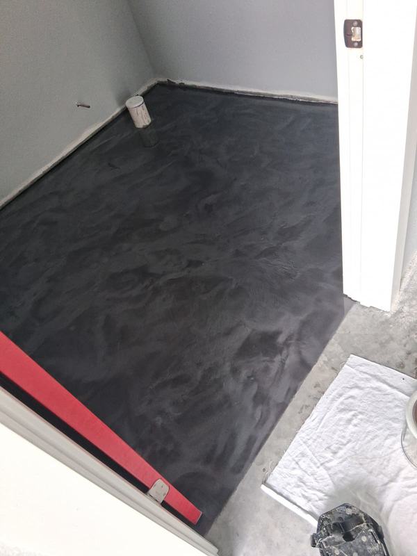 Base coat down, edges taped