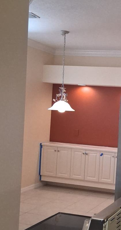 Kitchen and dining, mid-job
